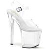 Pleaser - ENCHANT708 Sandale à bride à la cheville, Pole dance chaussures - Transparent Product image